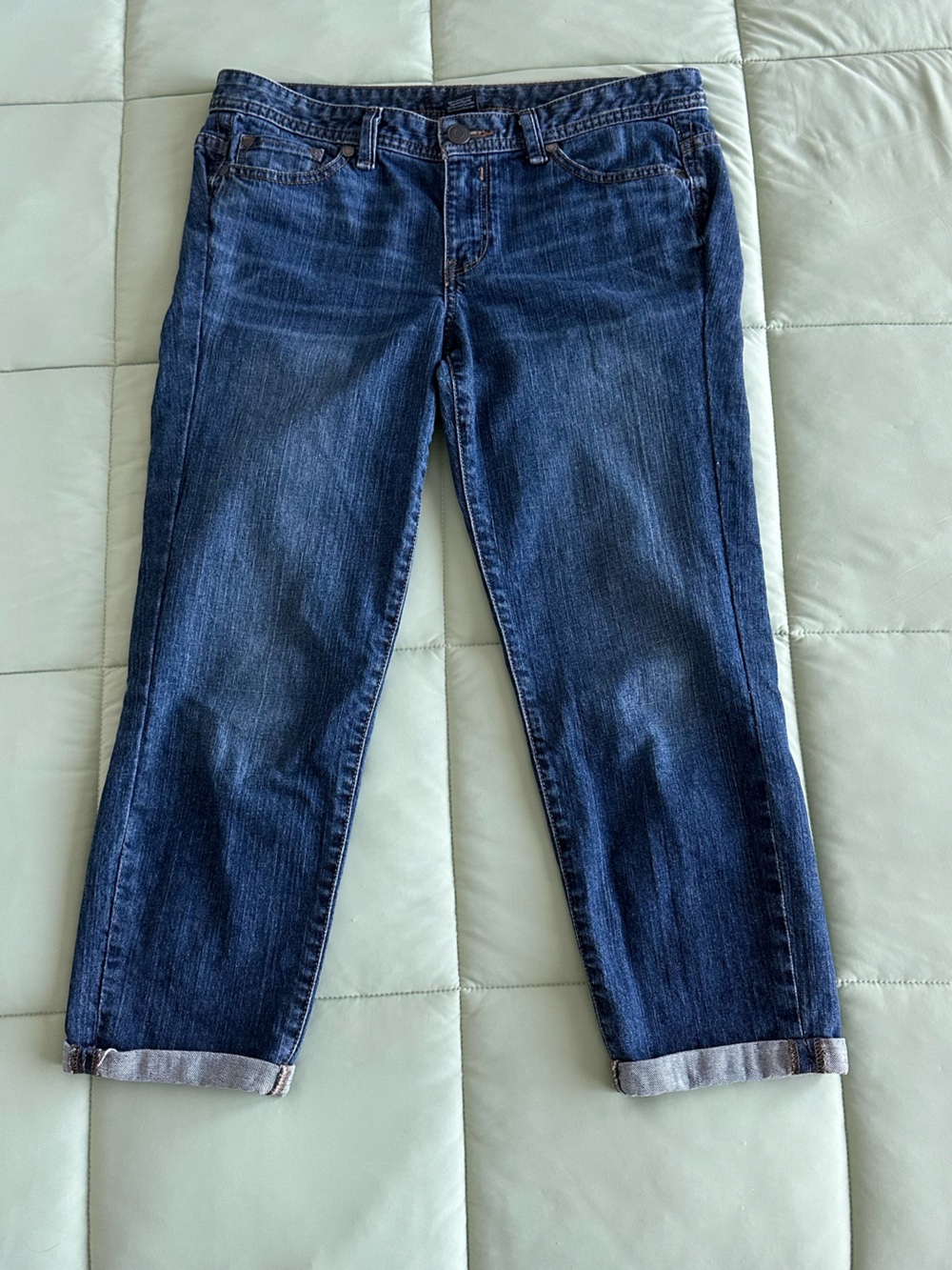 Y2K Calvin Klein Mid Rise Denim Capris